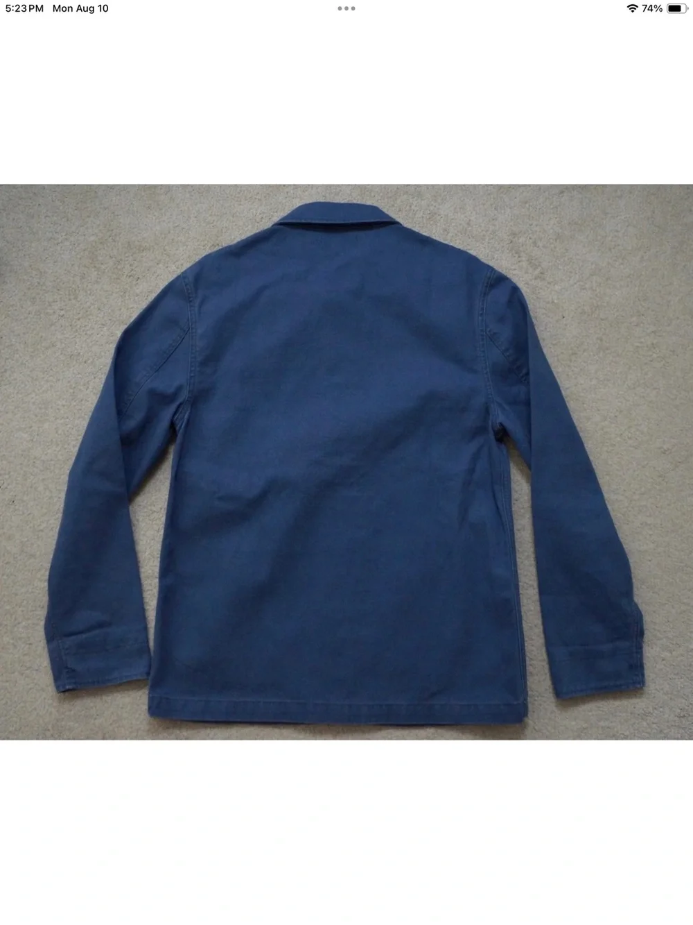J.Crew Wallace & Barnes chore jacket in duck canvas Blue Small